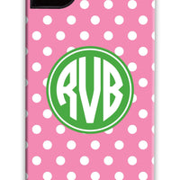 Pink Polka Phone Case