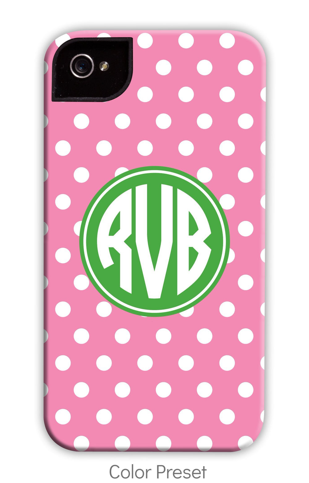 Pink Polka Phone Case