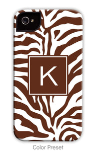 Zebra Chocolate Phone Case