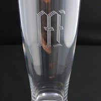 Monogrammed Acrylic 22 oz Bar Pilsners