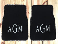 Monogrammed Car Mats - Rear Wheel Drive 2 or 4 piece set
