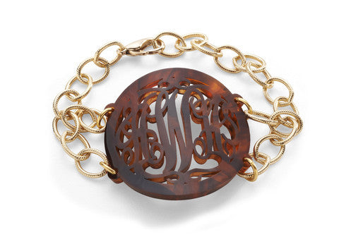 Acrylic Isobel Monogram Bracelet