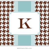 Alex Houndstooth Chocolate Foldover Note