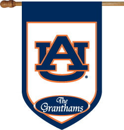 Monogrammed Auburn House Flag