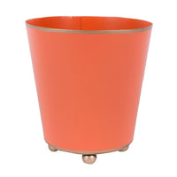 Color Block Round Cachepot with Monogram