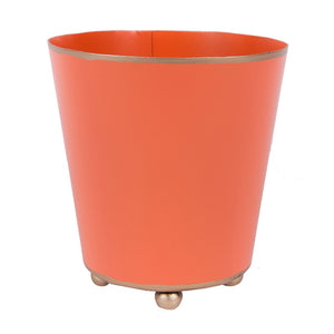 Color Block Round Cachepot with Monogram