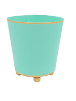 Color Block Round Cachepot with Monogram
