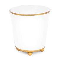 Color Block Round Cachepot with Monogram
