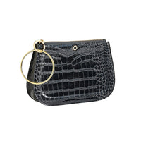 Croc Embossed Big O Bracelet Bag