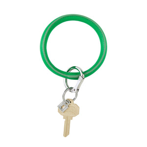 Vegan Leather Big O Key Ring