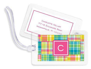 Madras Patch Bag Tags Set