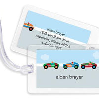 Race Cars Bag Tags Set