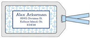 Blue Anchor Bag Tag