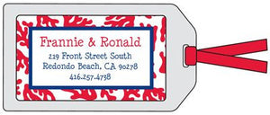 Coral Red Bag Tag