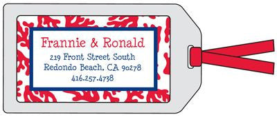 Coral Red Bag Tag