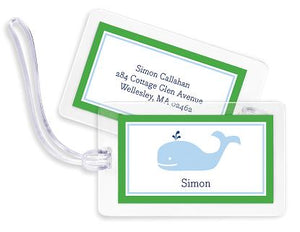 Whale Bag Tags Set