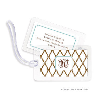 Bamboo Brown & Slate Bag Tags Set
