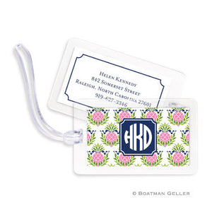 Pineapple Repeat Pink Bag Tags Set