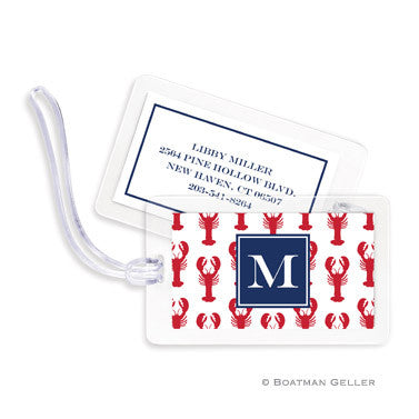 Lobsters Red Bag Tags Set