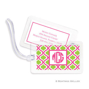 Kate Raspberry & Lime Bag Tags Set