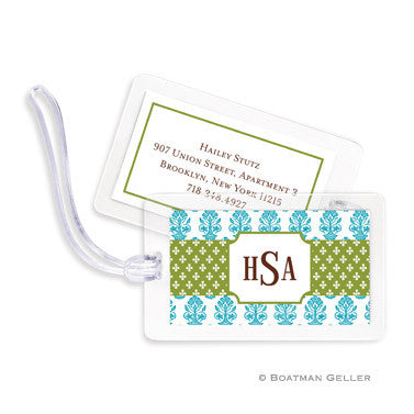 Beti Teal Bag Tags Set