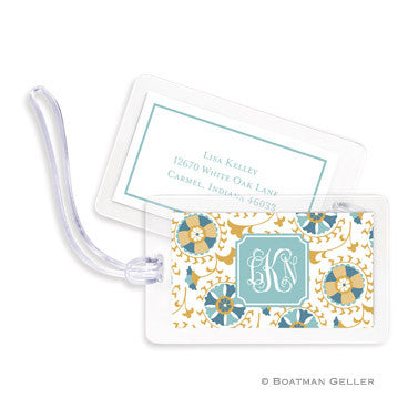 Suzani Gold Bag Tags Set