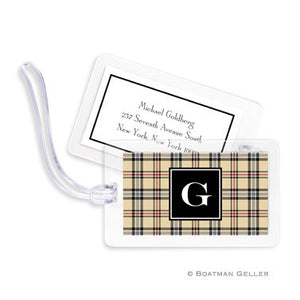 Town Plaid Bag Tags Set