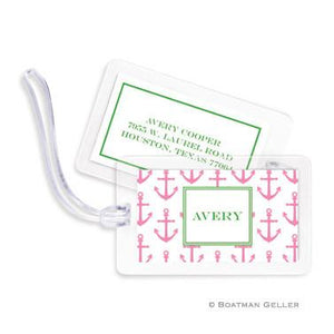 Anchors Navy Bag Tags Set