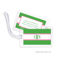 Stripe Kelly & Bubblegum Bag Tags Set