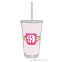 Seersucker Band Beverage Tumbler
