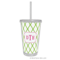 Bamboo w/ White Background Beverage Tumbler
