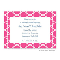 Bamboo Rings Pink Flat Notecard