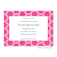 Bamboo Rings Pink Flat Notecard