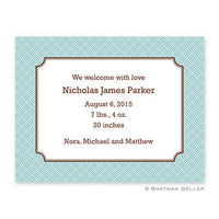 Basketweave Slate Small Notecard