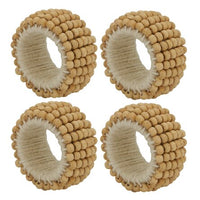 Wooden Bead Napkin Rings
