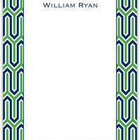 Blaine Navy & Kelly Flat Notecard
