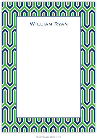 Blaine Navy & Kelly Flat Notecard