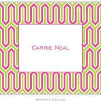 Blaine Pink & Lime Foldover Note