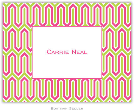 Blaine Pink & Lime Foldover Note