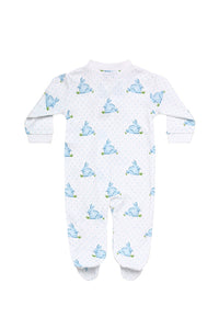 Blue Bunny Baby Zipper Footie