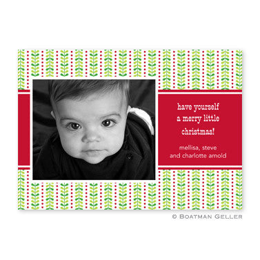 Bright Vine Green & Red Photocard