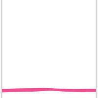 Brush Stripe Raspberry Flat Notecard