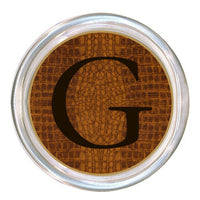 Monogrammed Mock Crock Coaster