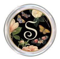 Monogrammed Floral Coaster
