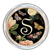 Monogrammed Floral Coaster