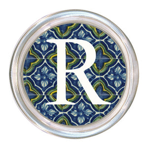 Monogrammed Acapulco Coaster
