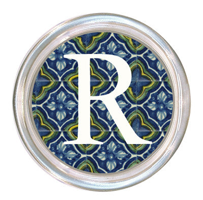 Monogrammed Acapulco Coaster