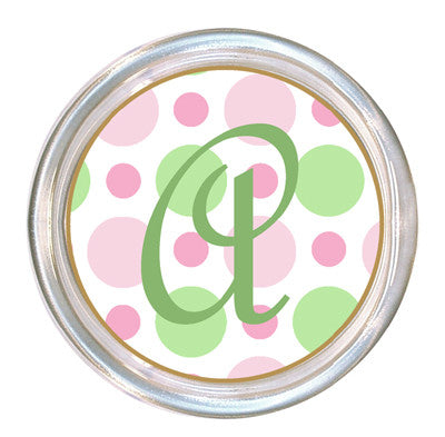 Monogrammed Bubble Gum Coaster