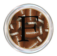 Monogrammed Antique Football Coaster
