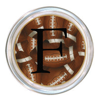 Monogrammed Antique Football Coaster